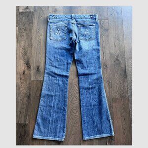 7 For All Mankind Lexie Bootcut Jeans Size 30x31 Petite "A" Pocket Denim Flare